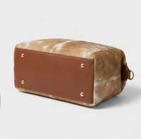 Trousse de Toilette de Voyage de Luxe en Cuir Véritable avec Fermeture Éclair, Personnalisable, pour Kit de Rasage, Modèle LHON-0001