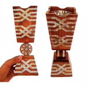 Quemador de Incienso de Madera Personalizado con Diseño de Mármol, Estilo Oriental, Ecológico, para Uso Religioso, Incienso Bakhoor - Product Image 3