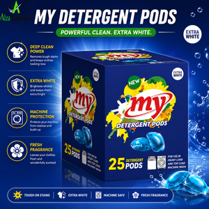 Cápsulas de Detergente Premium para Lavadoras de Carga Frontal y Superior |   Cápsulas de Lavandería Ultra Fresh Wash Extra White para Limpieza Profunda, Paquete de 25 Cápsulas - Product Image 6