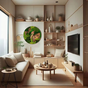 Decorazione Paesaggistica per Interni ed Esterni, Rocce Verdi, Sfere di Muschio Artificiale Fatte a Mano, Muschio Eterno Ecologico Preservato per Pareti - Product Image 3