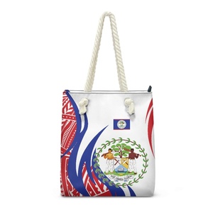 Bolso de Mano de Cuerda con Diseño Especial de Belice para Mujer, Bolso Tote con Impresión Bajo Demanda, Bolso de Hombro Duradero y con Personalidad para Vacaciones - Product Image 3