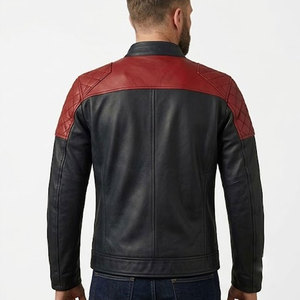 Classic Leather Winter <b>Jacket</b> For <b>Men</b> Soft Genuine Leather <b>Warm</b> Insulated <b>Jacket</b> Perfect For Casual Outdoor Winter Fashion - Product Image 5
