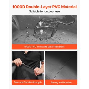 Serbatoio d'Idratazione da 330L (87 Galloni) in PVC 1000D, Contenitore d'Acqua Pieghevole Portatile - Product Image 3