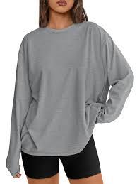 เสื้อยืดโอเวอร์ไซส์ทรงหลวมสไตล์แฟนหนุ่ม แขนยาว แฟชั่นสตรีท ดีไซน์ไหล่ตก - Product Image 3