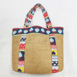 Bolsa de Compras de Yute Natural Lisa para Impresión y Personalización DIY - Product Image 3