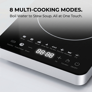 Infrared Cooker 1500W Single Burner Touch Control Ceramic Surface Countertop Electric <b>Stove</b> Timer Multi-Function Class Energy - Product Image 5