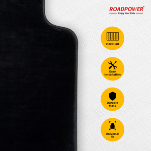 Alfombrillas Universales para Auto ROADPOWER (RP-MAT-130), Color Negro Premium, Resistentes, Impermeables y Fáciles de Limpiar - Product Image 6