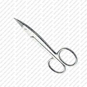 Ciseaux courbes dentaires TC CE pour couronnes, 4,5 pouces, en carbure de tungstène, pour la coupe de couronnes chirurgicales, instrument médical en acier inoxydable - Product Image 6