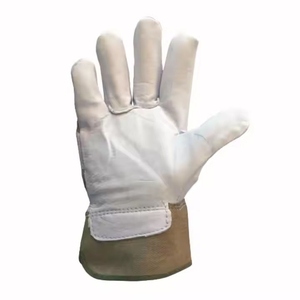 Economic High-Performance Heavy Duty Sheep Grain Leather Safety Gloves Industrial Hand <b>Arm</b> Protection for Construction Gloves - Product Image 2