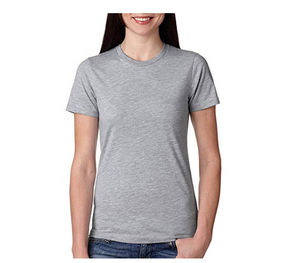 Camiseta Corta para Mujer, Ecológica, Transpirable, Antiarrugas, Antipilling, de Secado Rápido, Cuello en V, Corte Regular, de Poliéster Teñido Liso - Product Image 2