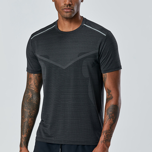 T-shirt de compression pour homme de qualité supérieure, faible MOQ, logo personnalisé, meilleur prix, respirant, extensible, idéal pour la gym et l'entraînement - Product Image 2