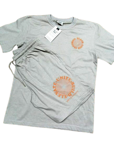 ชุดเซ็ตเสื้อยืดครอปพิมพ์ลายสกรีนแบบ DTG ทรงบ็อกซี่ สไตล์วินเทจ ล้างสีแบบแอซิด พร้อมกางเกงขาสั้น ชุดเซ็ต 2 ชิ้น สำหรับฤดูร้อน รับสกรีนโลโก้ - Product Image 3