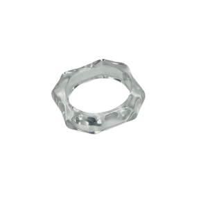 Elegant Acrylic napkin Ring Hexagonal Shape Table Decoration Accessories For <b>Wedding</b> & Parties <b>Tissues</b> Holding Rings - Product Image 1