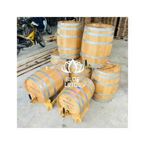 Baril en bois de chêne vintage de qualité supérieure 200L 300L 500L de qualité alimentaire pour le stockage de bière et les applications d'âgeur à froid - Product Image 1