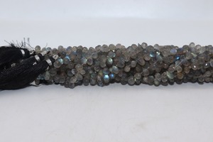 Cuentas de labradorita natural brillante en forma de gota de 5-7 mm, 8 pulgadas, piedra preciosa natural para la fabricación de joyas a precio de mayoreo. - Product Image 3