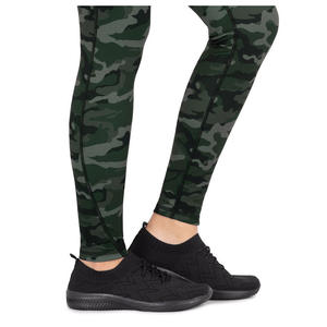 Leggings de Yoga Casuales de Cintura Alta, Transpirables, de Spandex, Largos, Negros y Verdes, Pantalones Deportivos para Gimnasio - Product Image 4