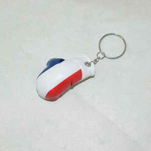 Porte-clés mignon en forme de mini-gants de boxe en PU avec drapeau national, porte-clés mini-gants de boxe pour sac - Product Image 5