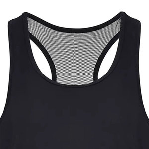 Débardeur noir en tricot pour femme, col rond, respirant, uni, coupe décontractée, longueur normale, 100 % polyester - Product Image 3