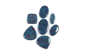 Wholesale <b>Ruby</b> Kyanite Cabochon Crystal Hand Made Flat Back Gemstone for Decor Healing Mix Shape All Size Jewelry Stone - Product Image 3