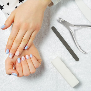 Coupe-cuticules avec repousse-cuticules, pince à cuticules, lames tranchantes en acier inoxydable argenté, outils de manucure - Product Image 5