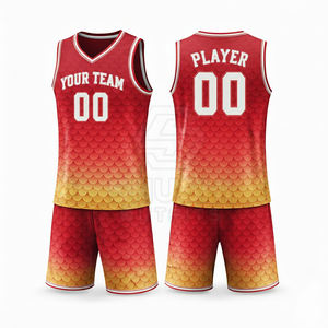 Ensembles respirants unisexes pour adultes, tailles plus grandes, logo imprimé en 3D de qualité personnalisée, nouveau modèle, uniforme de basket-ball du fabricant - Product Image 6