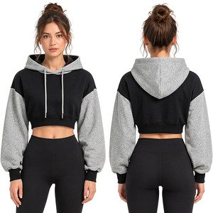Vente en gros de sweats à capuche courts pour femmes, sweats à capuche personnalisés, fabricant de vêtements, fournisseur, marque privée - Product Image 6