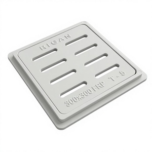 Tapa de alcantarilla cuadrada de composite BMC SMC FRP 08 de Shree Devam Agrico para carreteras municipales, seguridad vial, color gris, ecológica y anticorrosiva - Product Image 6