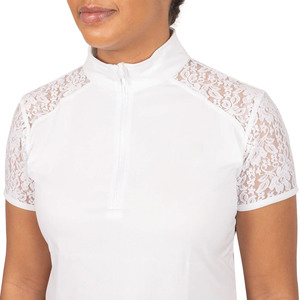 High Quality 4way Stretch Horse Riding Equestrian Shirt Top <b>Base</b> <b>Layer</b> Competition Show Polo Soft Feel Nylon Spandex Technical - Product Image 3
