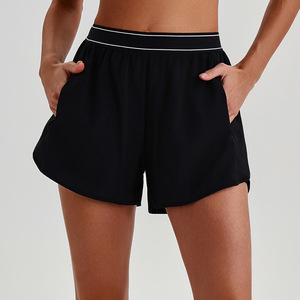 Shorts de Yoga de Secado Rápido para Mujer, Efecto Piel Desnuda, Cintura Alta, Levanta Glúteos, con Bolsillos, para Correr, Gimnasio y Deportes al Aire Libre - Product Image 3