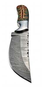 Handcrafted Damascus Steel Utility <b>Craft</b> <b>Tool</b> Multi-Color Pinecone Resin Handle Metal Decor - Product Image 4