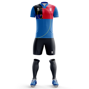 Tenue de football respirante et légère, personnalisable avec logo d'équipe, maillot et short, vêtements de sport pour les séances d'entraînement - Product Image 5