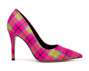 Escarpins à talons aiguilles écossais à motif tartan pour femmes, pour mariage et fête, fabricant OEM & ODM, logo personnalisé, tartan personnalisé - Product Image 3