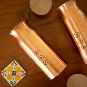 Gobelet en acier inoxydable en cuivre pur à 99,0 %, bouteille d'eau écologique pour usage personnel au bureau ou lors de fêtes - Product Image 3