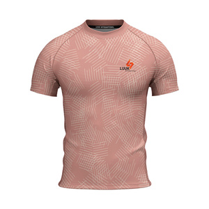 Haut de sport personnalisé pour homme, coupe classique, respirant, imprimé sur mesure, séchage rapide, antibactérien, manches courtes, pour le loisir - Product Image 4