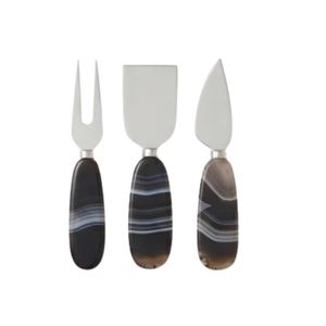 Gold Plated Handle Stainless Steel 3-Piece Cheese Knife <b>Set</b> Modern Luxury Cheese Slicer Fork Spatula Cutlery <b>Set</b> for Kitchen - Product Image 3