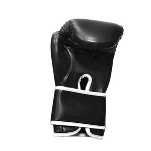 Guantes de Boxeo Personalizados al por Mayor en Blanco y Negro, de Cuero PU, para Entrenamiento, Sparring, MMA, Muay Thai, con Soporte de Velcro para la Muñeca, OEM - Product Image 5