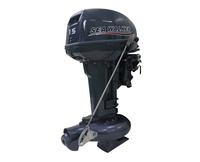 Nouveau Moteur Marin Amélioré 15 CV avec Pompe à Jet, Moteur Hors-Bord pour Bateau