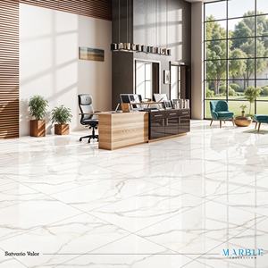 Azulejos de Porcelana Blancos de Diseño Moderno de 600x1200 mm, Antideslizantes, para Uso en Interiores y Exteriores, Duraderos, Elegantes, con Acabado de Alta Calidad - Product Image 3