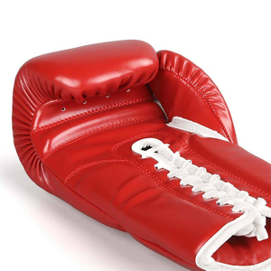 Gants de boxe en cuir de vachette personnalisés avec logo, respirants, à lacets, pour adultes, compétition, super qualité, vente chaude - Product Image 3
