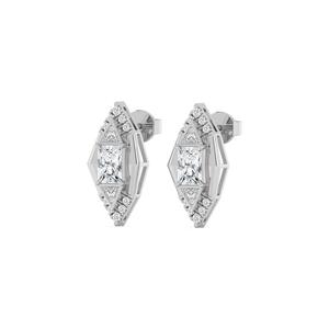 Radiant Cut Lab Grown Diamond <b>Earrings</b> 2.10 CTW Crafted in 9K Rose Gold Elegant <b>Fine</b> Jewelry for Women - Product Image 5