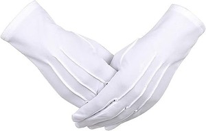 Guantes Masónicos Blancos Suaves y Cómodos, Personalizables, al por Mayor, de Algodón con Bordado - Product Image 5