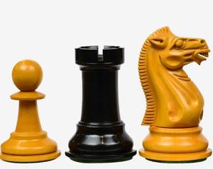 Jeu d'échecs de club soviétique de 1940, reproduction premium, 4 rois, pièces en bois de tournoi, au meilleur prix - Product Image 6