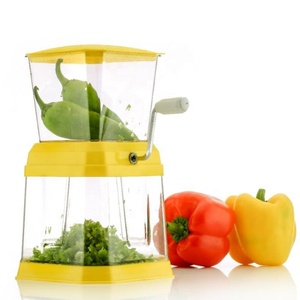 ABS เครื่องตัดผักหั่นผักอเนกประสงค์ทรงสี่เหลี่ยมขนาดเล็กแบบใช้มือหั่นพริกกระเทียมแครอทใช้งานได้หลายสี - Product Image 2