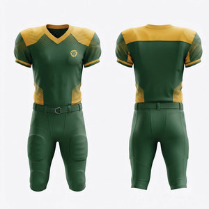 American Football Uniform Quick Dry <b>Athletic</b> Jersey with Durable Football Pants for Outdoor Sports Training and Tournament Games - Product Image 1