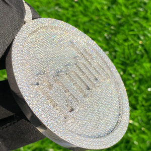 Pendentif personnalisé en argent 925 pour homme, style hip-hop, plaqué rhodium, avec nom circulaire et logo serti de diamants, cadeau d'anniversaire - Product Image 6