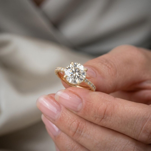 2 CT Lab Grown Diamond Engagement <b>Rings</b> Women's Luxury Wedding & Anniversary <b>Rings</b> Party <b>Statement</b> Jewelry 18k Gold Plated - Product Image 4