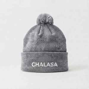 CHALASA SPORTS Gorro de Punto Personalizado Unisex para Invierno, Estilo Urbano, Bordado, 100% Lana, Gorro Deportivo Informal, Venta al Por Mayor OEM - Product Image 1