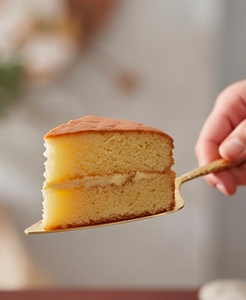 Ensemble de service à gâteau en or de qualité supérieure avec couteau à beurre assorti, parfait pour les événements, les fêtes et une utilisation élégante lors des repas et de la décoration. - Product Image 4