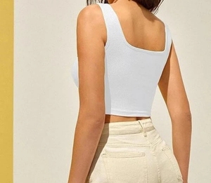 Top Corto para Mujer 2026, Estilo Veraniego, Ajustado, Ideal para Uso Casual, Básico pero de Alta Calidad - Product Image 3