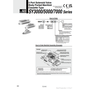 Collecteur pneumatique SMC SS5Y3-60-10B pièces pneumatiques - Product Image 2